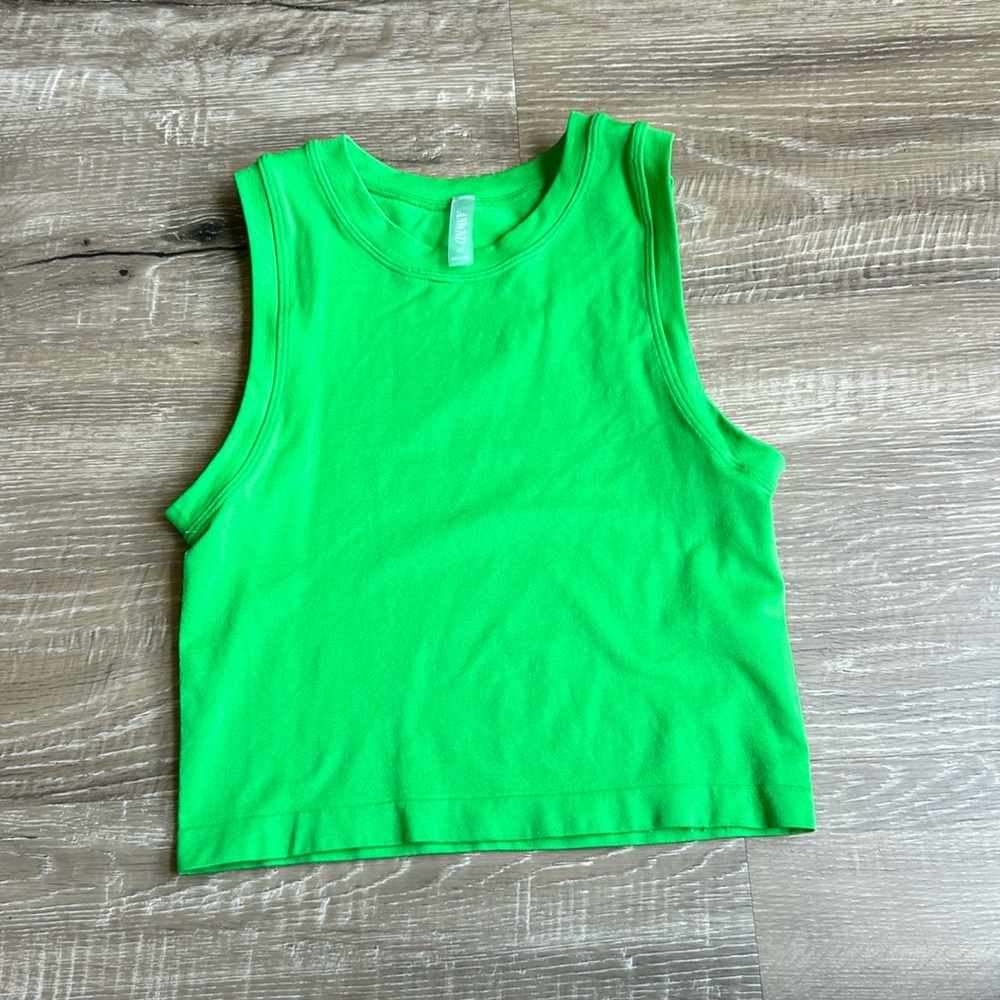 OOTDFASH green seamless crop top